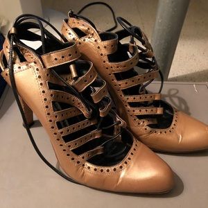 Gold Authentic Manolo Blahnik